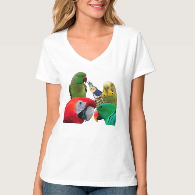 Camiseta de los amantes de los loros (Anverso)