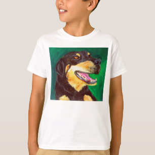 Camiseta de los amantes de los perros negros y mor
