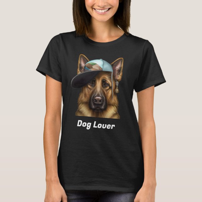 Camiseta de los amantes de los perros personalizad (Anverso)