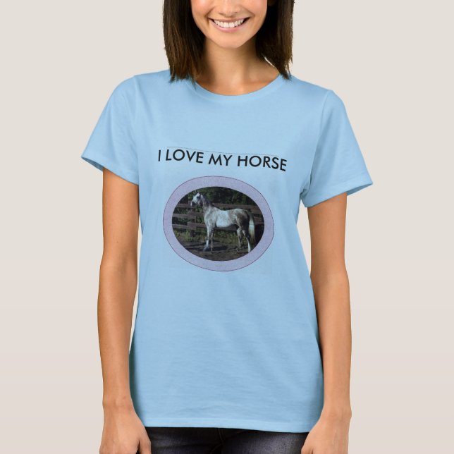 camiseta de los amantes del caballo (Anverso)