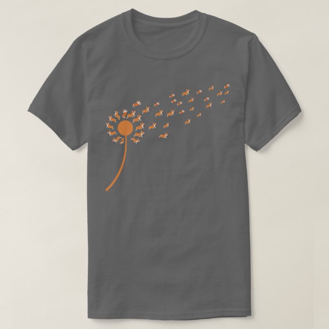 Camiseta De Los Amantes Del Perro Con Dandelion Co (Diseño del anverso)