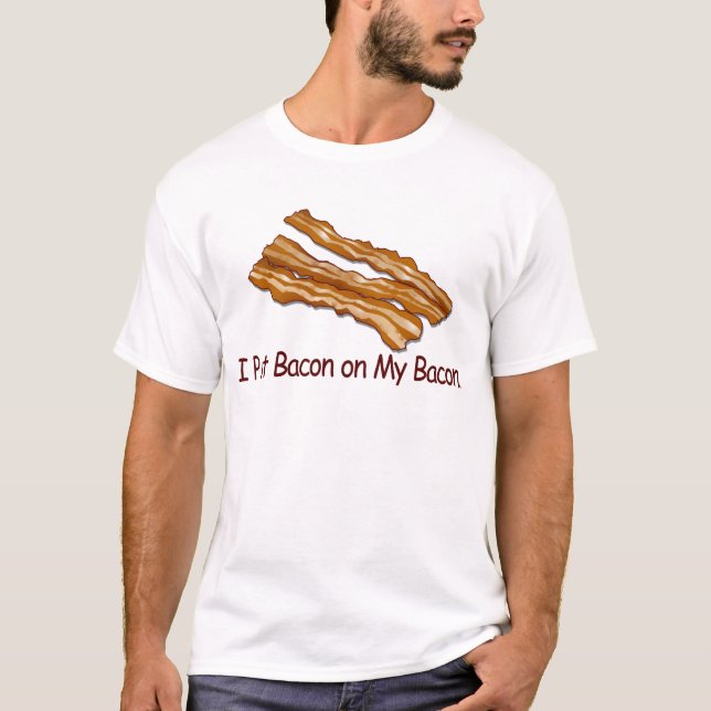 Camiseta de los amantes del tocino (Anverso)