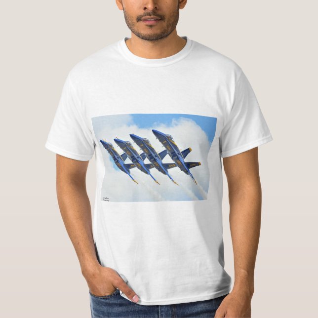 Camiseta de los ángeles azules (Anverso)