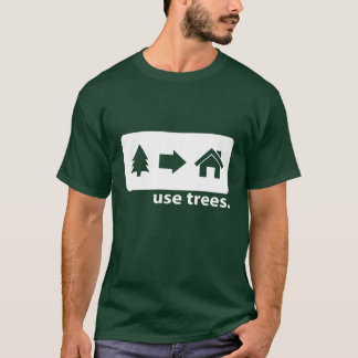 Camiseta de los árboles del uso