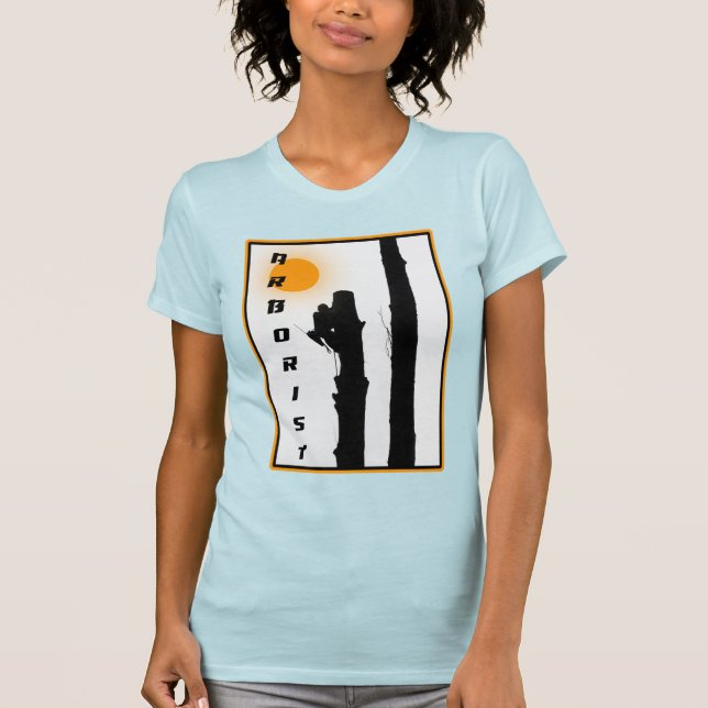 Camiseta de los arboristas: Camiseta de sol nacien (Anverso)