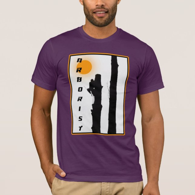 Camiseta de los arboristas: Escalador de silueta s (Anverso)