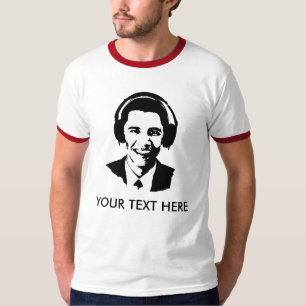 Camiseta de los auriculares de Barack Obama