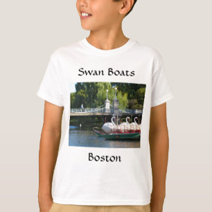 Camiseta de los barcos del cisne de Boston
