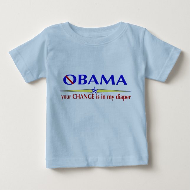 Camiseta de los bebés de Nobama (Anverso)