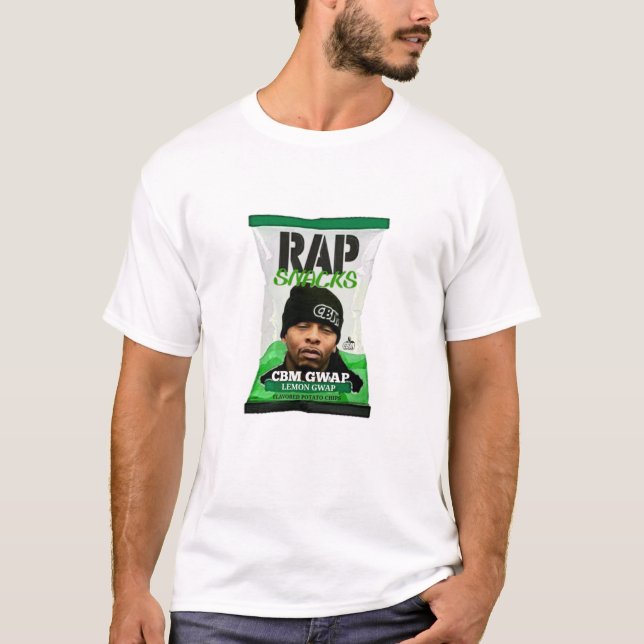 CAMISETA DE LOS BOCADOS DEL RAP DE CBM GWAP (Anverso)