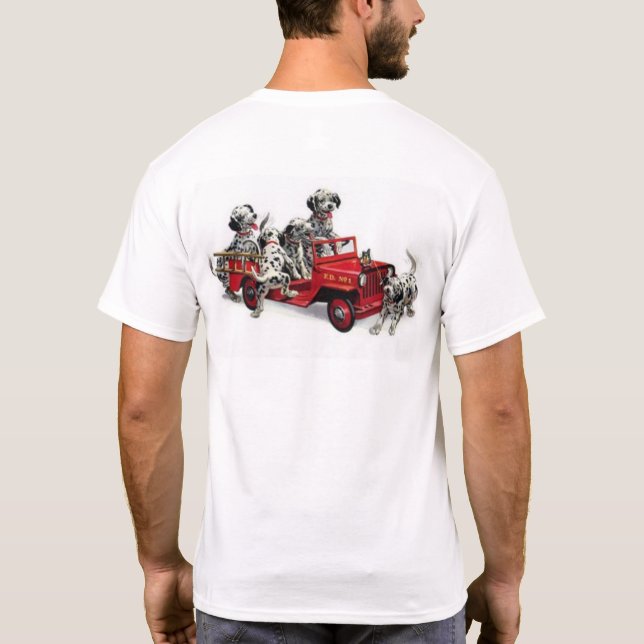 Camiseta de los bomberos de la dalmación (Reverso)