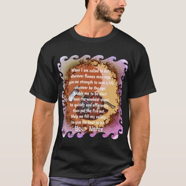 Camiseta de los bomberos de Yin Yang (Anverso)