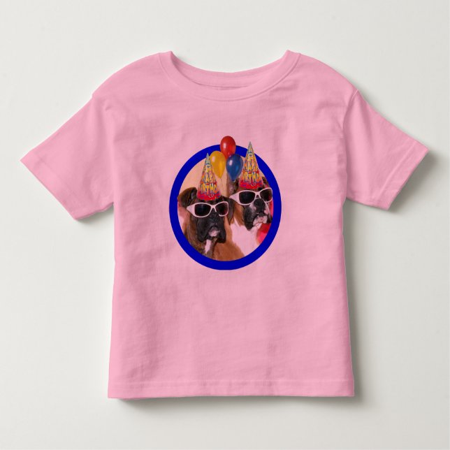 Camiseta de los boxeadores del cumpleaños (Anverso)