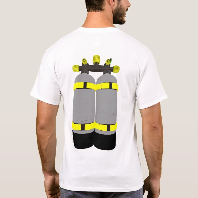 camiseta de los buceadores de los tanques del (Reverso)
