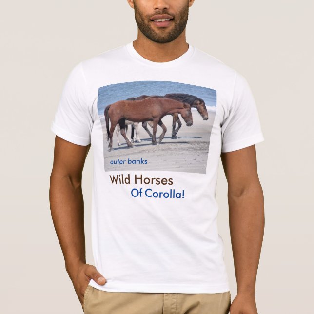 Camiseta de los caballos salvajes de Outer Banks (Anverso)