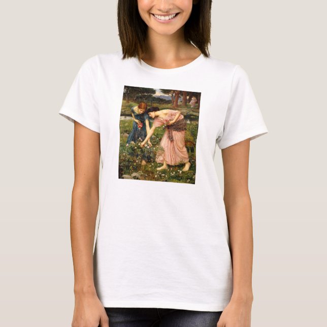 Camiseta de los capullos de rosa de YE del frunce (Anverso)