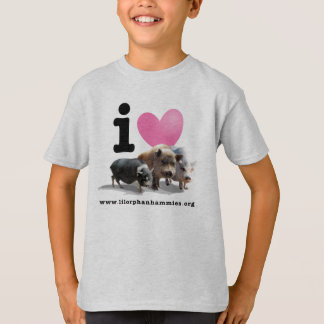 Camiseta de los cerdos <3 del I de los niños