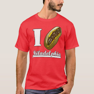 Camiseta de los cheesesteaks de Philly del corazón