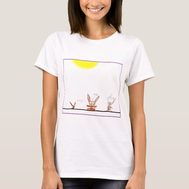 Camiseta de los chicas Bunny Moods (Anverso)