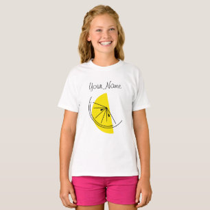 Camiseta de los chicas Citrus Lemon Name