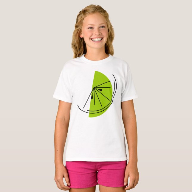 Camiseta de los chicas Citrus Lime (Anverso completo)