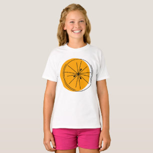 Camiseta de los chicas Citrus Naranja