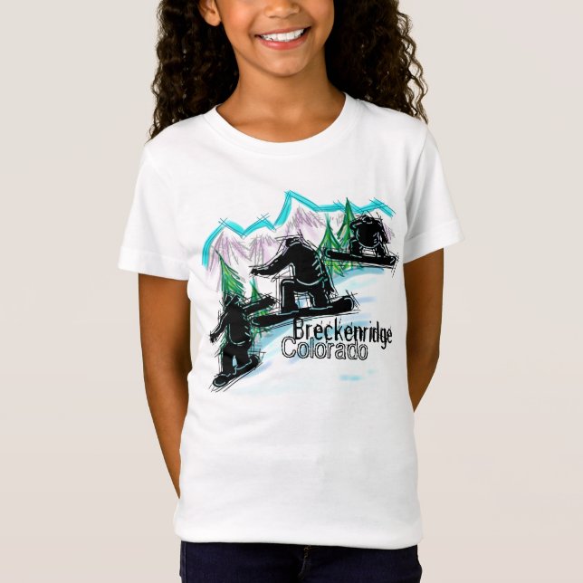 Camiseta de los chicas de Breckenridge Colorado (Anverso)