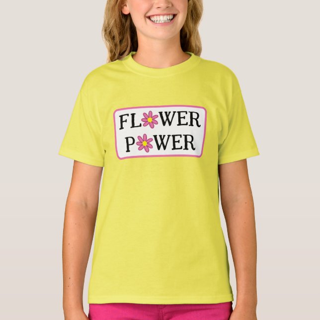 Camiseta de los Chicas de energía de las flores (Anverso)