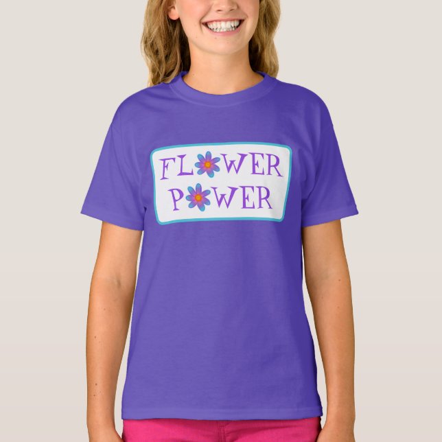 Camiseta de los Chicas de energía de las flores (Anverso)