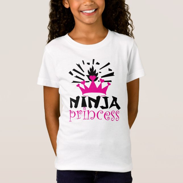 Camiseta de los chicas de la princesa de Ninja (Anverso)