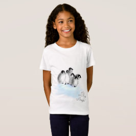 Camiseta de los chicas de los pingüinos del bebé
