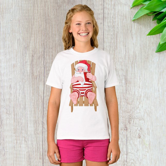 Camiseta de los Chicas de Santa Claus Relajando (Subido por el creador)
