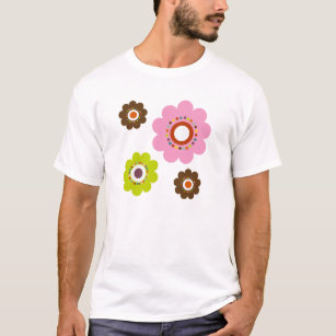Camiseta de los chicas del flower power