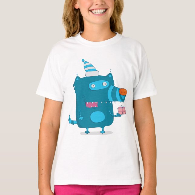 Camiseta de los Chicas del Lobo Azul personalizado (Anverso)