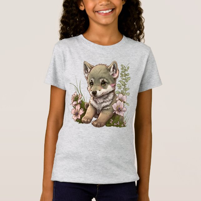 Camiseta de los Chicas del pequeño lobo (Anverso)
