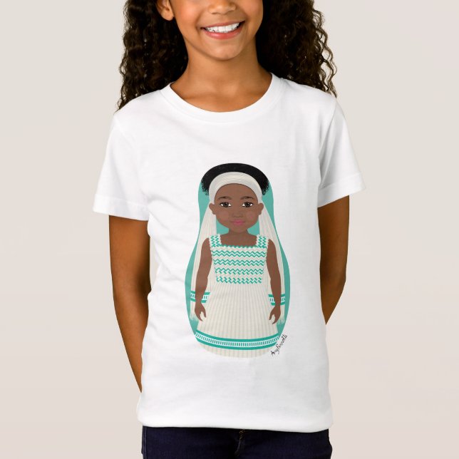Camiseta de los Chicas etíopes de Matryoshka (Anverso)