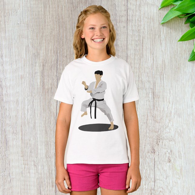 Camiseta de los Chicas Karate Pose (Subido por el creador)