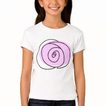Camiseta de los chicas Lilac Rosa