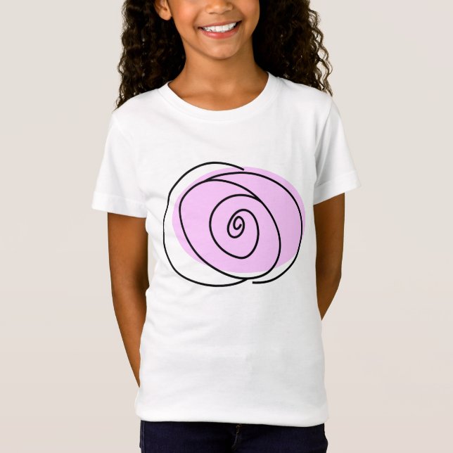 Camiseta de los chicas Lilac Rosa (Anverso)