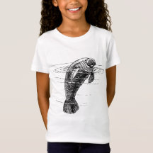 Camiseta de los chicas Manatee