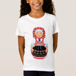 Camiseta de los Chicas Matryoshka checos