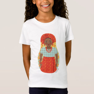 Camiseta de los Chicas Matryoshka del sur de Niger