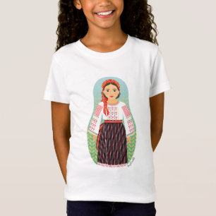 Camiseta de los Chicas moldavos Matryoshka