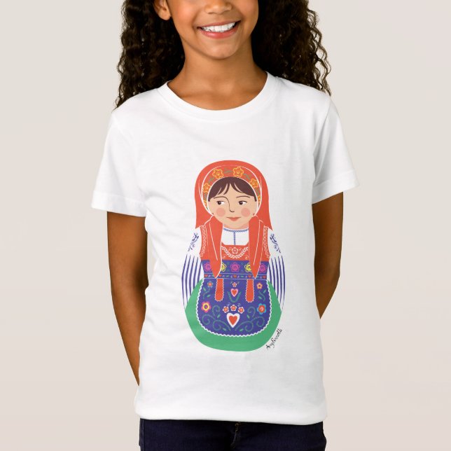 Camiseta de los Chicas portugueses de Matryoshka (Anverso)