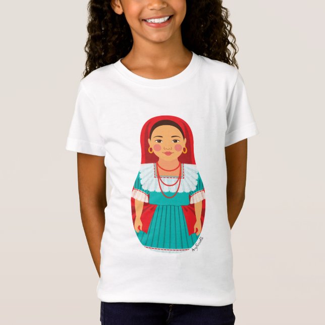 Camiseta de los Chicas salvadoreños Matryoshka (Anverso)