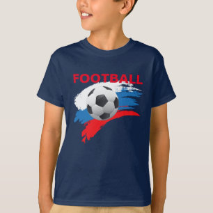 Camiseta de los chicos de fútbol de Rusia