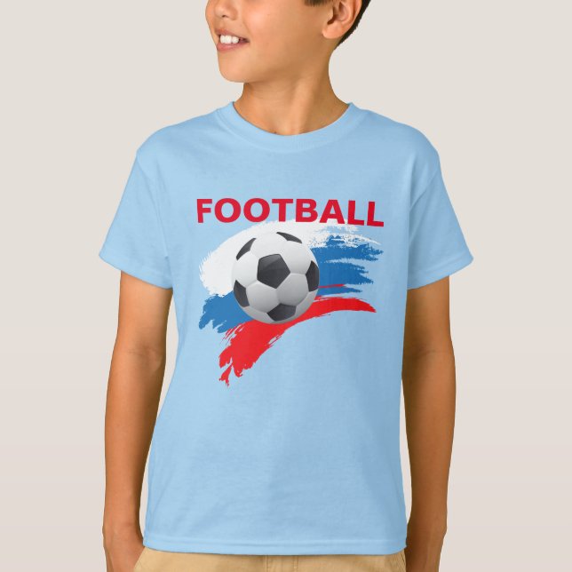 Camiseta de los chicos de fútbol de Rusia (Anverso)