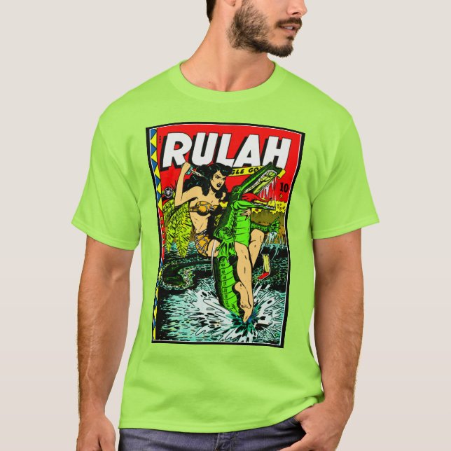 Camiseta de los clásicos cómics RULAH de los años  (Anverso)