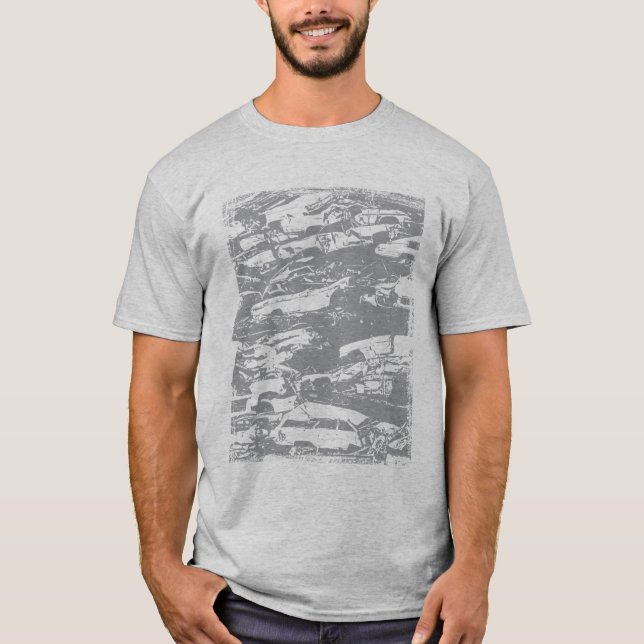 Camiseta de los coches de los desperdicios de la (Anverso)