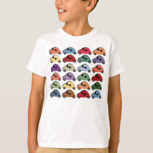 Camiseta de los coches del dibujo animado de los